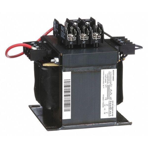 Square D Control Transformer, 1 kVA, Not Rated, 115°C, 120V AC, 240/480V AC - 9070TF1000D1