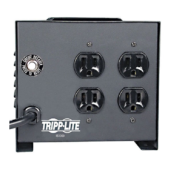 Tripp Lite Isolation Transformer, 1 kVA, Not Rated, 120V AC, 120V AC - IS-1000