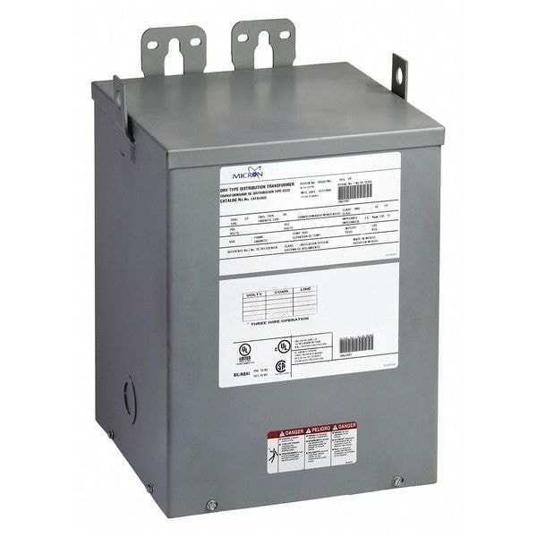 Lvgp General Purpose Transformer, 7.5 kVA, NEMA 3R, 115°C, 120/240V, 208V - G7X5K1HF1A03