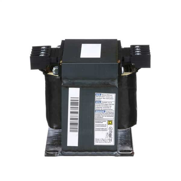 Square D Control Transformer, 750 VA, Not Rated, 115°C, 120V AC, 208V AC - 9070T750D3