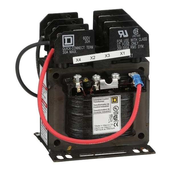 Square D Control Transformer, 100 VA, Not Rated, 55°C, 110/220V AC, 120/240V AC, 115/230V AC - 9070TF100D31