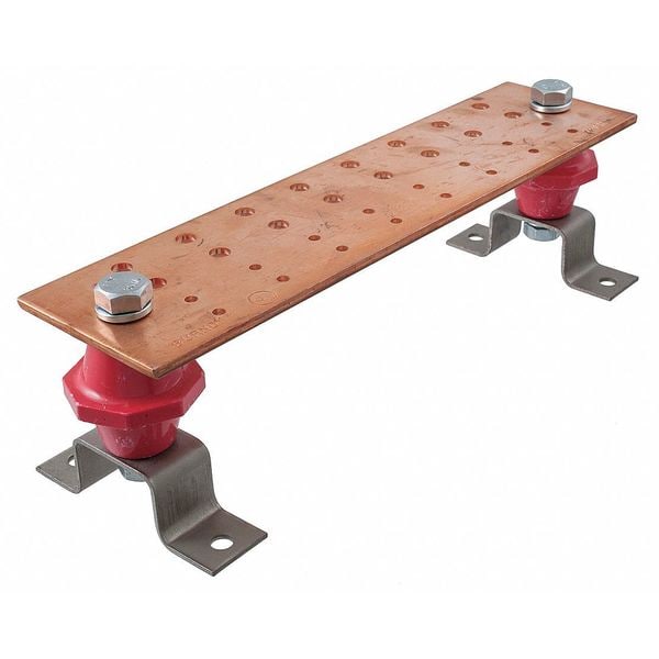 Hubbell Premise Wiring Grounding Busbar, TMGB, Copper - HBBB14416H