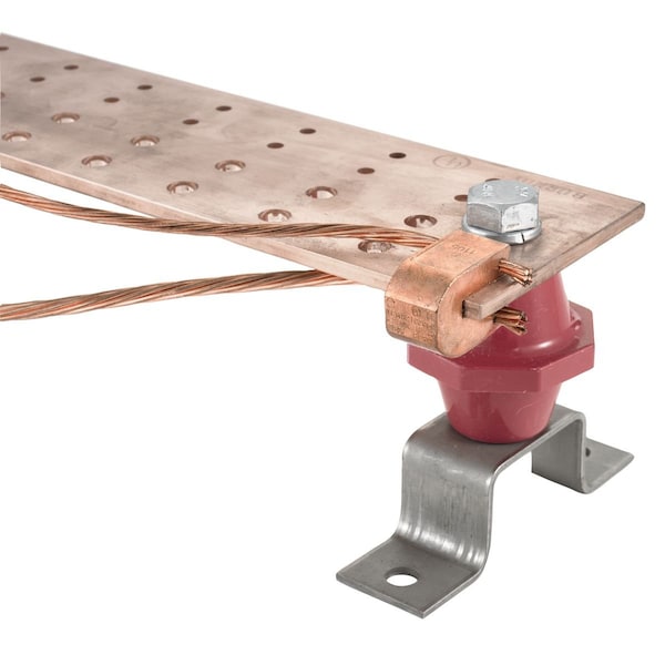Hubbell Premise Wiring Grounding Busbar, TMGB, Copper - HBBB14416H
