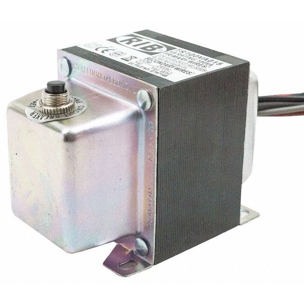 Functional Devices-Rib Class 2 Transformer, 100 VA, Not Rated, 24V AC, 120/208/240/277/480V AC - TR100VA015