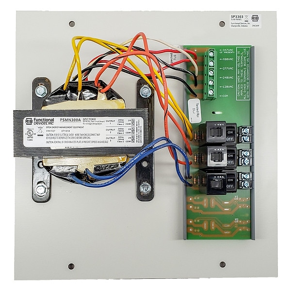 Functional Devices-Rib Class 2 Transformer, 100 VA, NEMA 1, Not Rated, 24V AC, 120/240/277/480V AC - PSMN300A