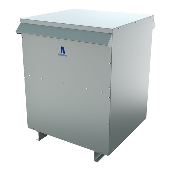 Acme Electric Low Voltage Distribution Transformer, 15 kVA, NEMA 3R, 115°C, 277/480V AC, 480V AC - T335000153S