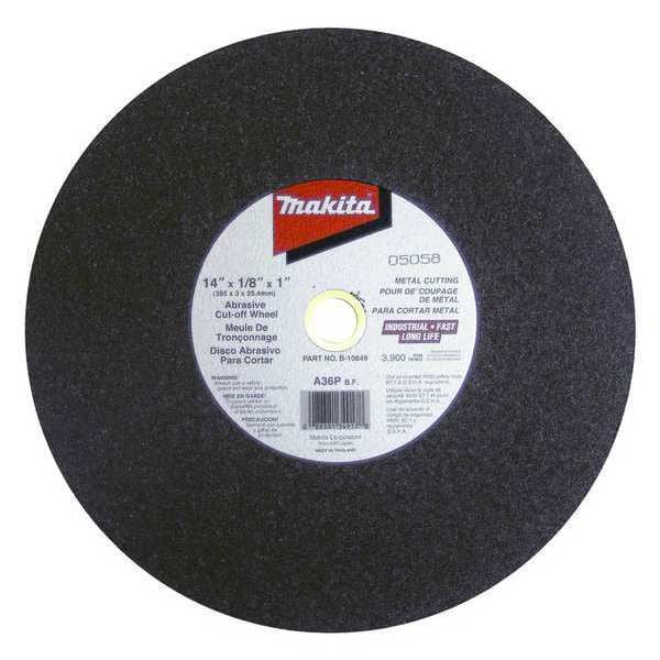 Rueda de corte abrasiva Makita de 14" x 7/64" x 1", paquete de 5 - B-10849-5