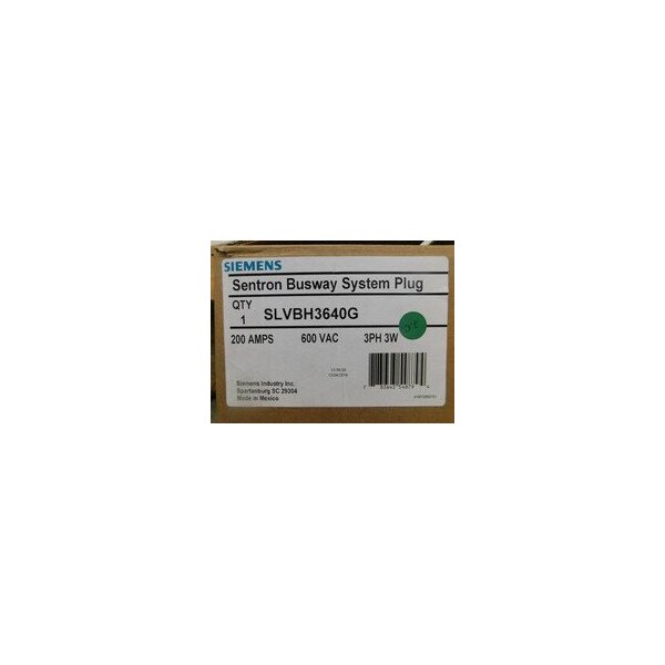Siemens Bus Plugs and Busway Sentron 200A 600V 3Ph IP40 3 Wire - SLVBH3640G