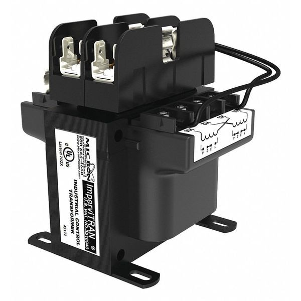 Impervitran Control Transformer, 200 VA, 130°C, 120V, 208/277V - B200MQ15RKF