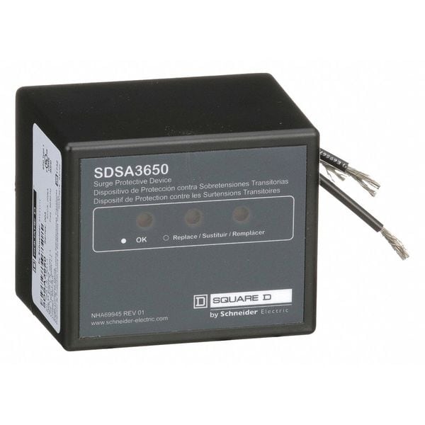 Square D Surge Protection Device, 3 Phase, 347/600V AC, 3 Poles, 4 Wires, 40kA - SDSA3650