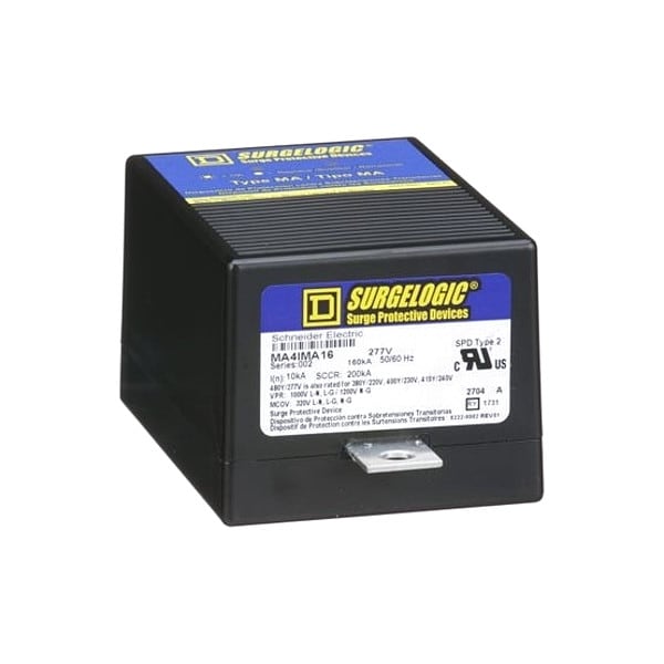Schneider Electric Surge Protection Device, 3 Phase, 277/480V AC, 4 Wires, 160 kA - MA4IMA16