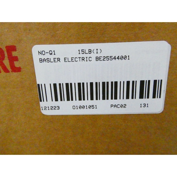Basler Electric 1PH 500VA 160/320V-AC 120V-AC VOLTAGE TRANSFORMER - BE25544001