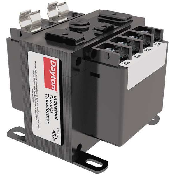 Dayton Control Transformer, 100 VA, 55°C, 120V AC, 208/277V AC - 31EH13