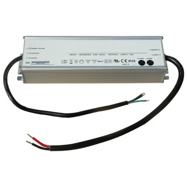 Larson Electronics 25 amp Waterproof Transformer Converts 120 - 277V AC to 12 - 24V DC - LA329777