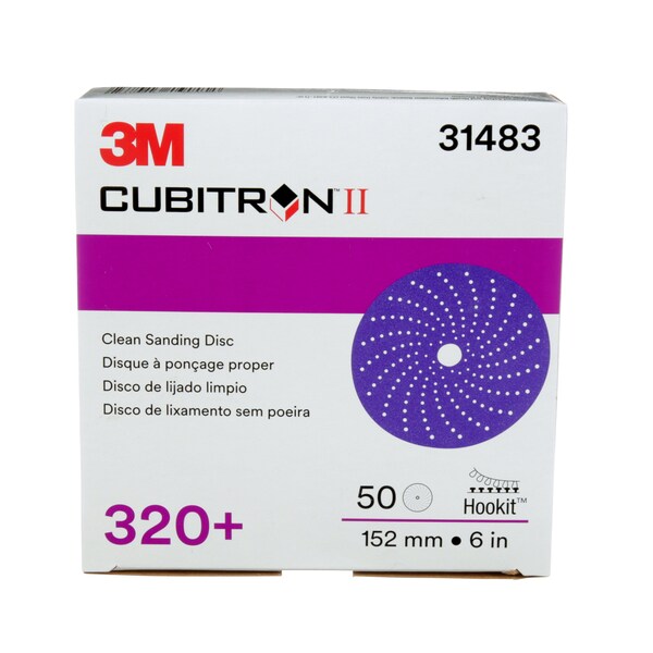 Disco abrasivo de lijado 3M Cubitron, 320 granos, paquete de 50 - 737U