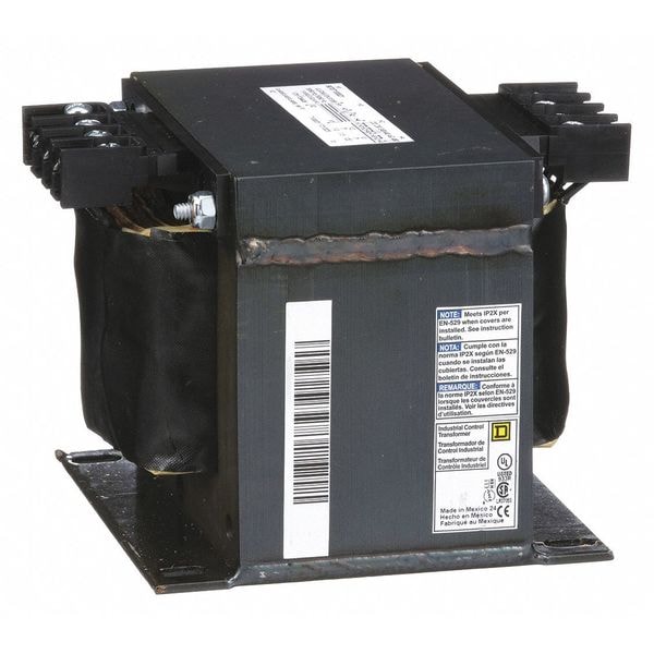 Square D Control Transformer, 1 kVA, Not Rated, 115°C, 120V AC, 240/480V AC - 9070T1000D1
