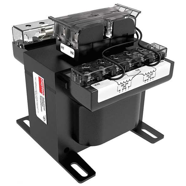 Dayton Control Transformer, 500 VA, 80°C, 120V AC, 240/480V AC - 31EH06