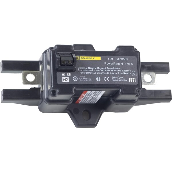 Square D Circuit breaker accessory, PowerPacT H, MicroLogic, external neutral current transformer, ENCT, 150A, AL150HD - S430562