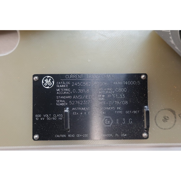 Ge Current Transformer, 0 to 14000A, 0 to 5A - 245C5625P0006