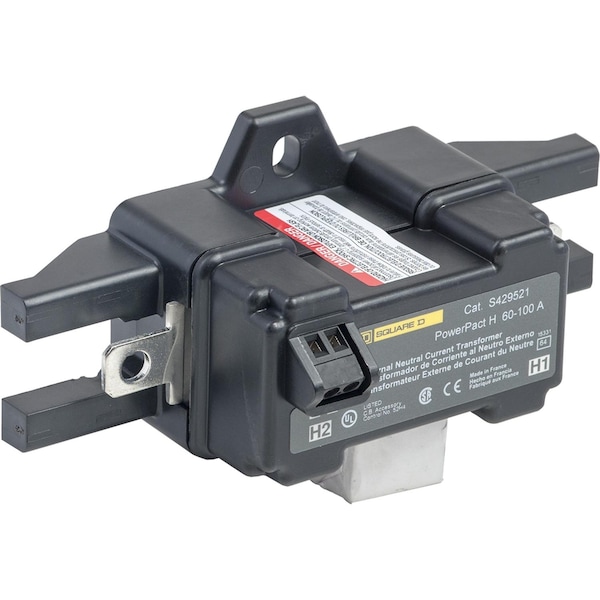 Square D Circuit breaker accessory, PowerPacT H, Micrologic, external neutral current transformer, ENCT, 60A to 100A - S429521