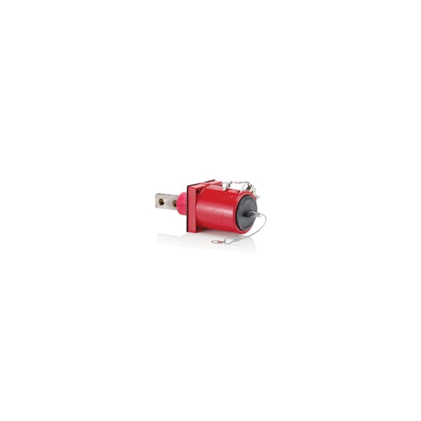 Leviton Double Hole Busbar, 1135A, 1000V AC, 1 Phase, 1 Wire - 49MR2-XR