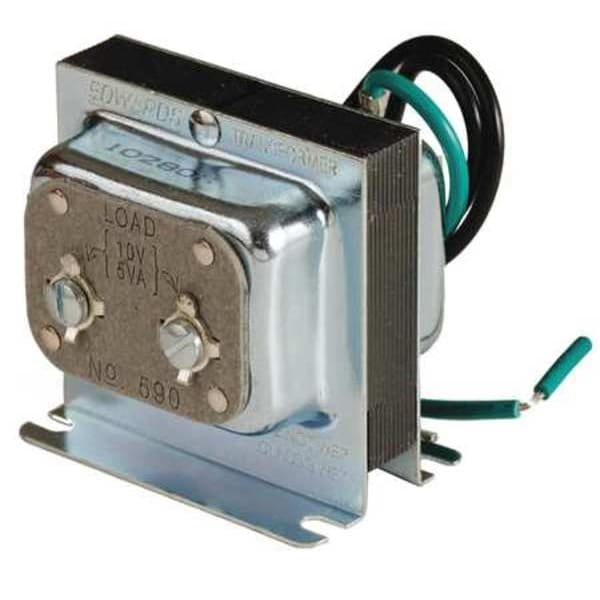 Edwards Signaling Class 2 Transformer, 5 VA, Not Rated, Not Rated, 10V AC, 120V AC - 590