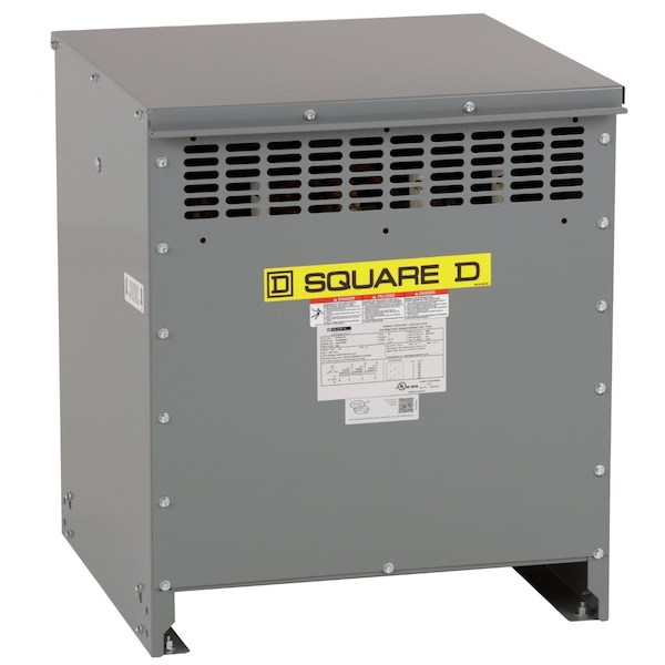 Square D Low Voltage Distribution Transformer, 45 kVA, 150°C, 120/208V AC, 480V - EXN45T3H