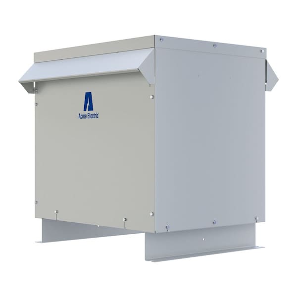 Acme Electric Low Voltage Distribution Transformer, 75 kVA, NEMA 3R, 150°C, 120/208V AC, 480V AC - T3075K0013B