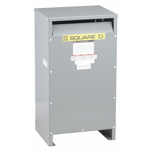 Square D Low Voltage Distribution Transformer, 25 kVA, NEMA 2, 150°C, 120/240V AC, 240/480V AC - EE25S3H