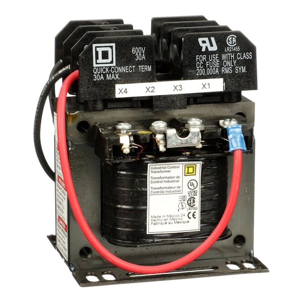 Square D Control Transformer, 100 VA, 55°C, 115/230V AC, 380/400/415V - 9070TF100D33