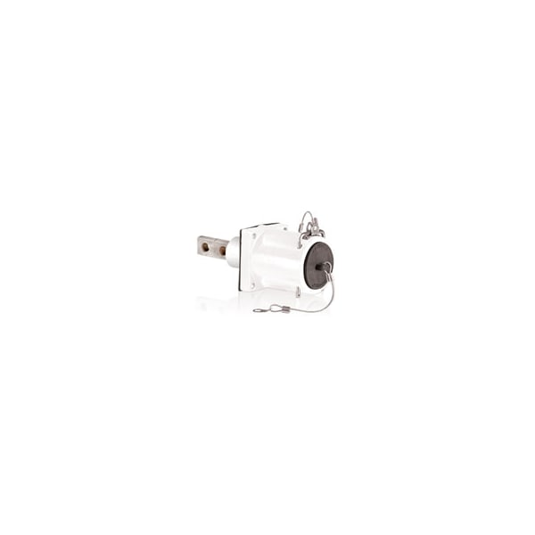 Leviton Double Hole Busbar, 1135A, 1000V AC, 1 Phase, 1 Wire - 49FR2-CW