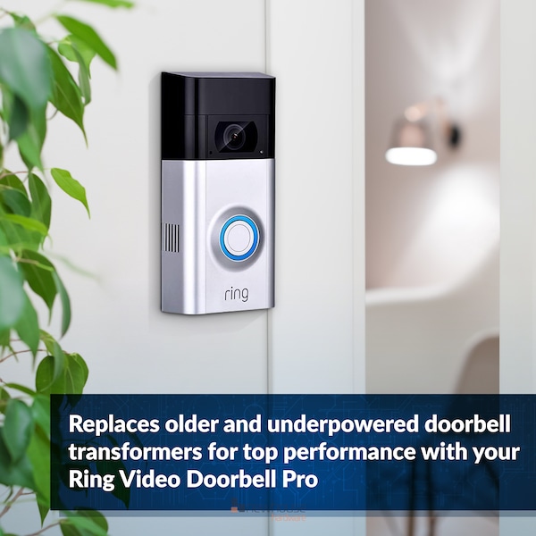 Newhouse Hardware Wired 16V 30vA Doorbell Transformer Compatible w/ Smart Video Devices - 30TR