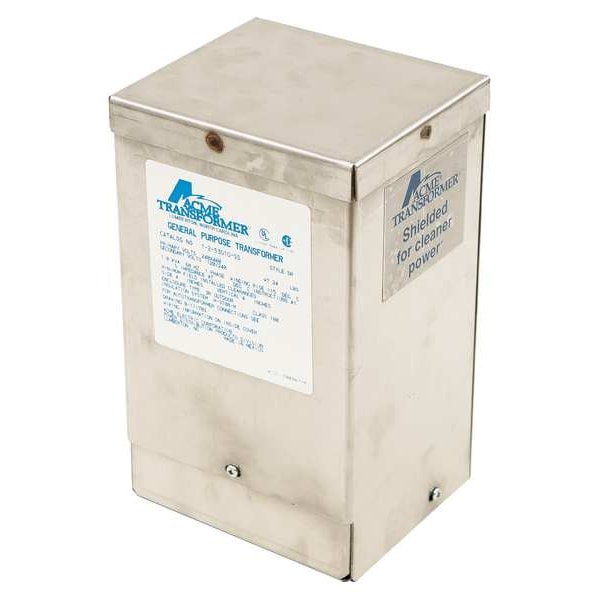 Acme Electric Low Voltage Distribution Transformer, 2 kVA, NEMA 3R, 115°C, 120/240V AC, 240/480V AC - T253012SS