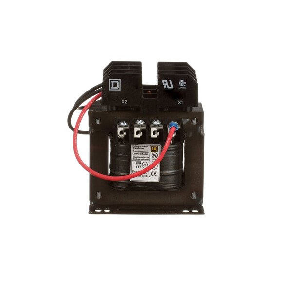 Square D Control Transformer, 200 VA, Not Rated, 80°C, 12/24V AC, 120/240V AC - 9070TF200D5