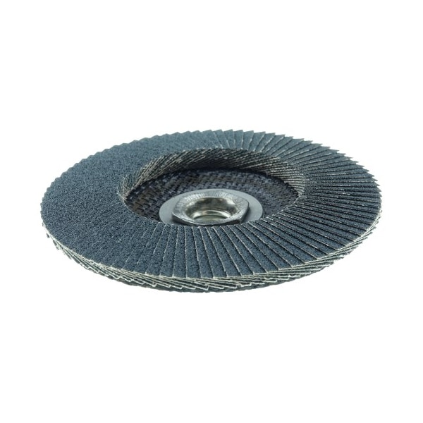 Weiler 5" Disco de Láminas Abrasivas Tiger Paw, Cónico (TY29), 80Z, 5/8"-11 UNC - 51154