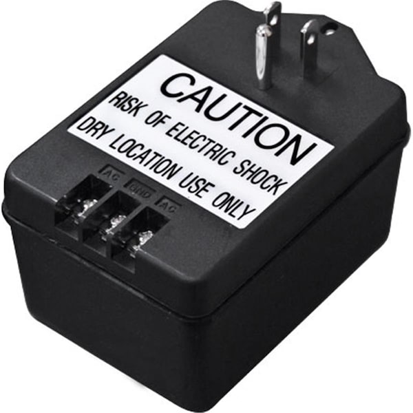 Dabmar Lighting Magnetic Plug-In 40 Watt Low Voltage Transformer, Black - DA85496