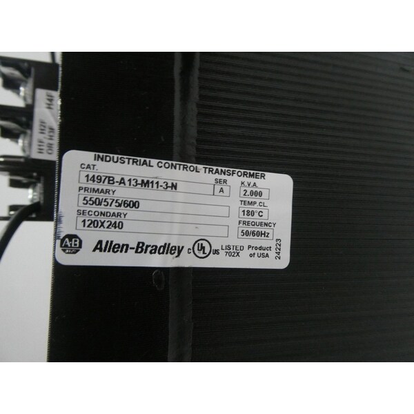 Allen Bradley Voltage Transformer, 2 kVA, 120/240V, 550/575/600V - 1497B-A13-M11-3-N