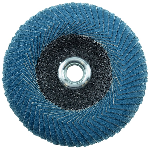 Weiler 5 Tiger Angled (Radial) Disco de Aletas Zirc 60Z con Tuerca 5/8-11 - 51310