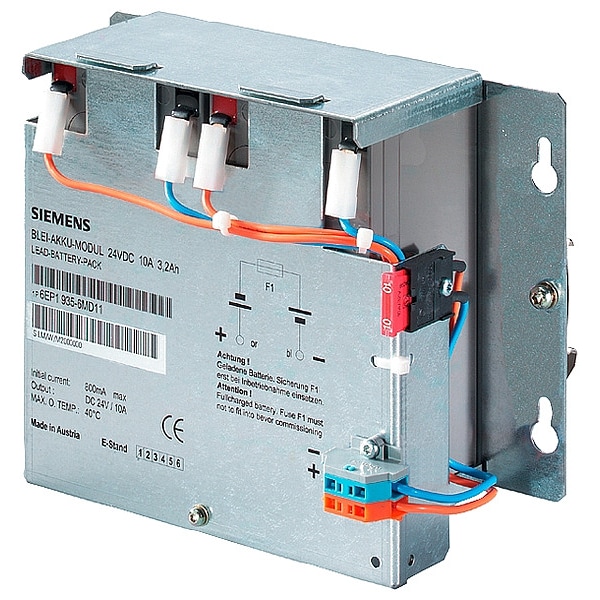 Siemens UPS Battery, 12N868, 12N869, 24V DC, 3.2 Ah, Detachable Cable - 6EP1935-6MD11