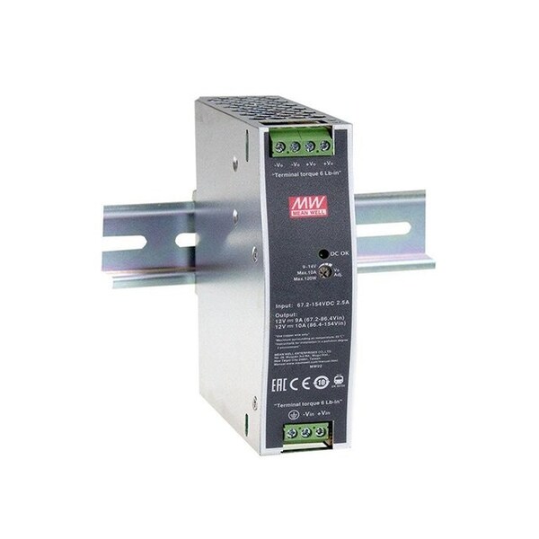 Mean Well 120W 48V 2.5A DIN Rail DC-DC Converter - DDR-120A-48