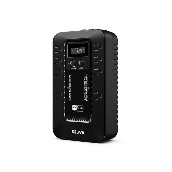 W Box UPS System, 650VA, Standby, Out: 120V In: 120V - 0E-625V8LCD2