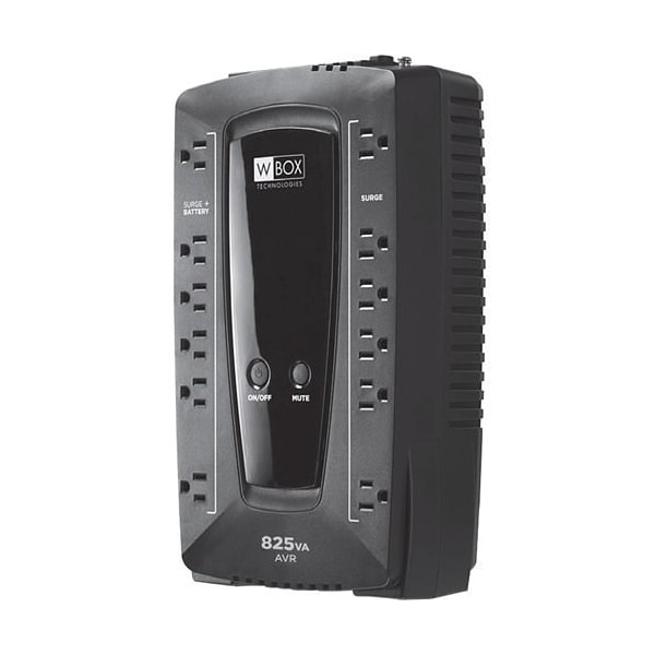 W Box UPS System, 825VA, Line Interactive, Out: 120V AC In: 120V AC - 0E-825V12VRD