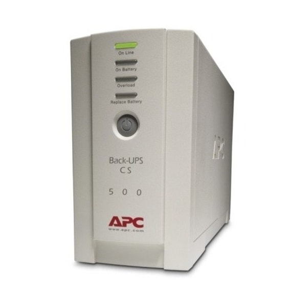 Apc Standby UPS System, 500VA, Standby, Out: 230V AC In: 230V - BK500EI