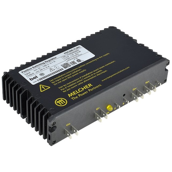 Bel Power Solutions DC to DC Power Supply, 31 to 144V DC, 24V DC, 144W, 6A, Chassis - PSC246-7IR