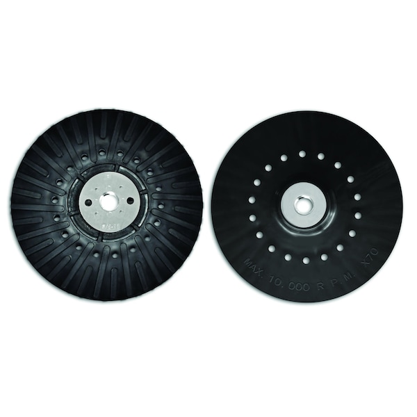 Disco de fibra de resina de 7 "Estilo tubro con respaldo de plástico y tuerca de montaje - RFD-70PPT de Continental Abrasives