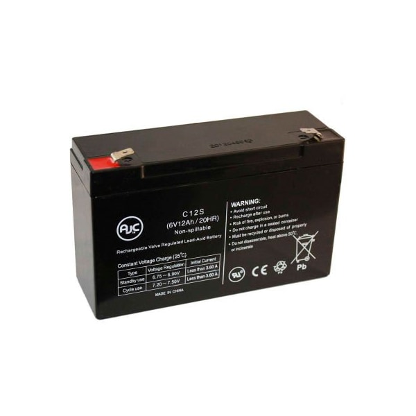 Battery Clerk UPS Battery, UPS, 6V DC, 12 Ah, Cabling, F1 Terminal - DATASAFE-6HX50 50W