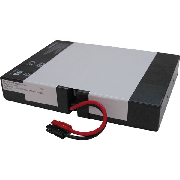 Tripp Lite Replacement UPS Battery, SMART500RT1U, SMX500RT1U, 12V DC, 7.2 Ah, Hardwired - RBC62-1U