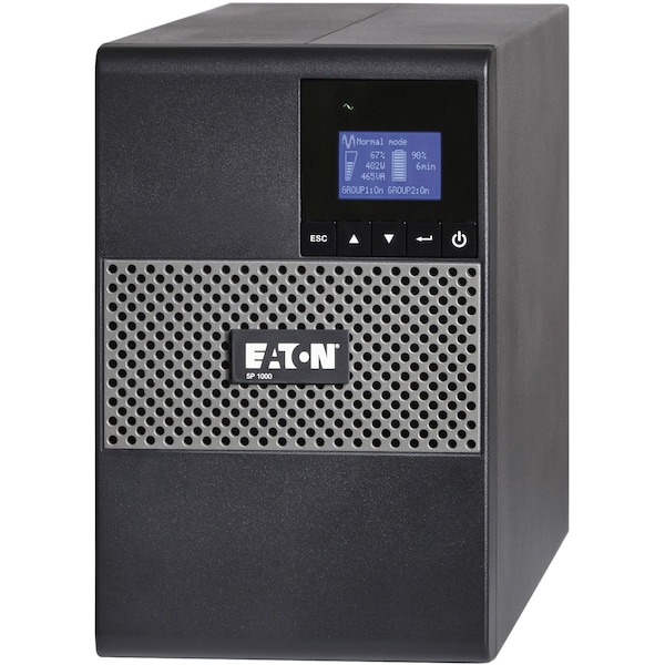 Eaton UPS System, 1000VA, Line Interactive, Out: 120V AC In: 120V AC - 5P1000