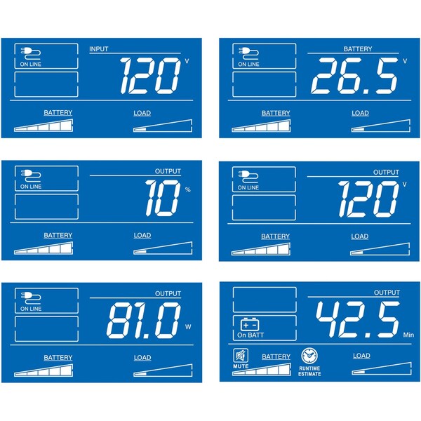 Tripp Lite UPS System, 1.3kVA, Line Interactive, Out: 120V AC In: 120V AC - SMART1300LCDT