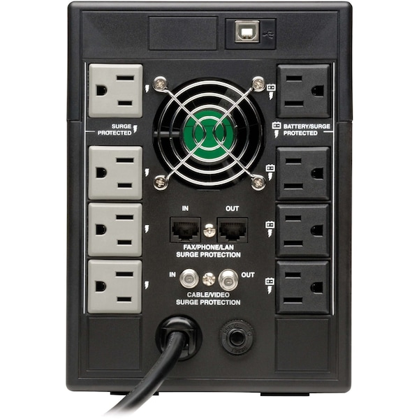 Tripp Lite UPS System, 1.3kVA, Line Interactive, Out: 120V AC In: 120V AC - SMART1300LCDT
